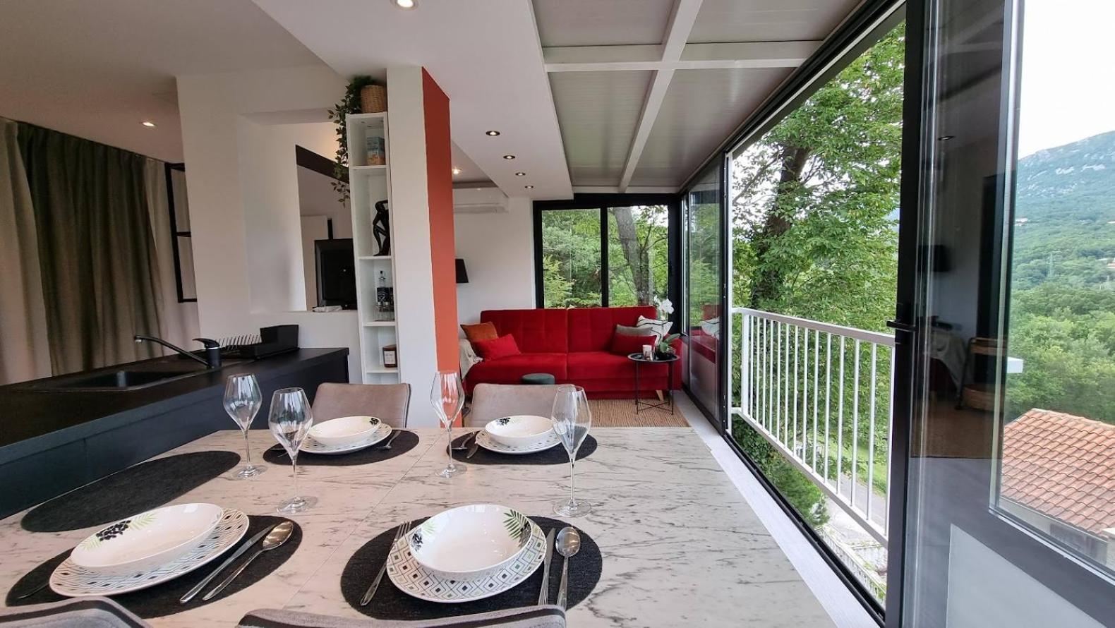Amazing Sea-Mountain Valley View House With 3 Terraces And Huge Chill Gardens, 5Min From The Sea! Bribir  Exterior photo